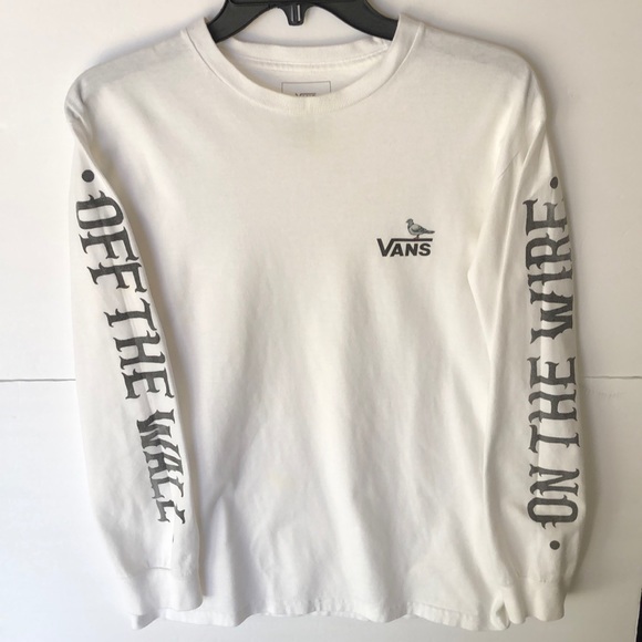 vans white long sleeve